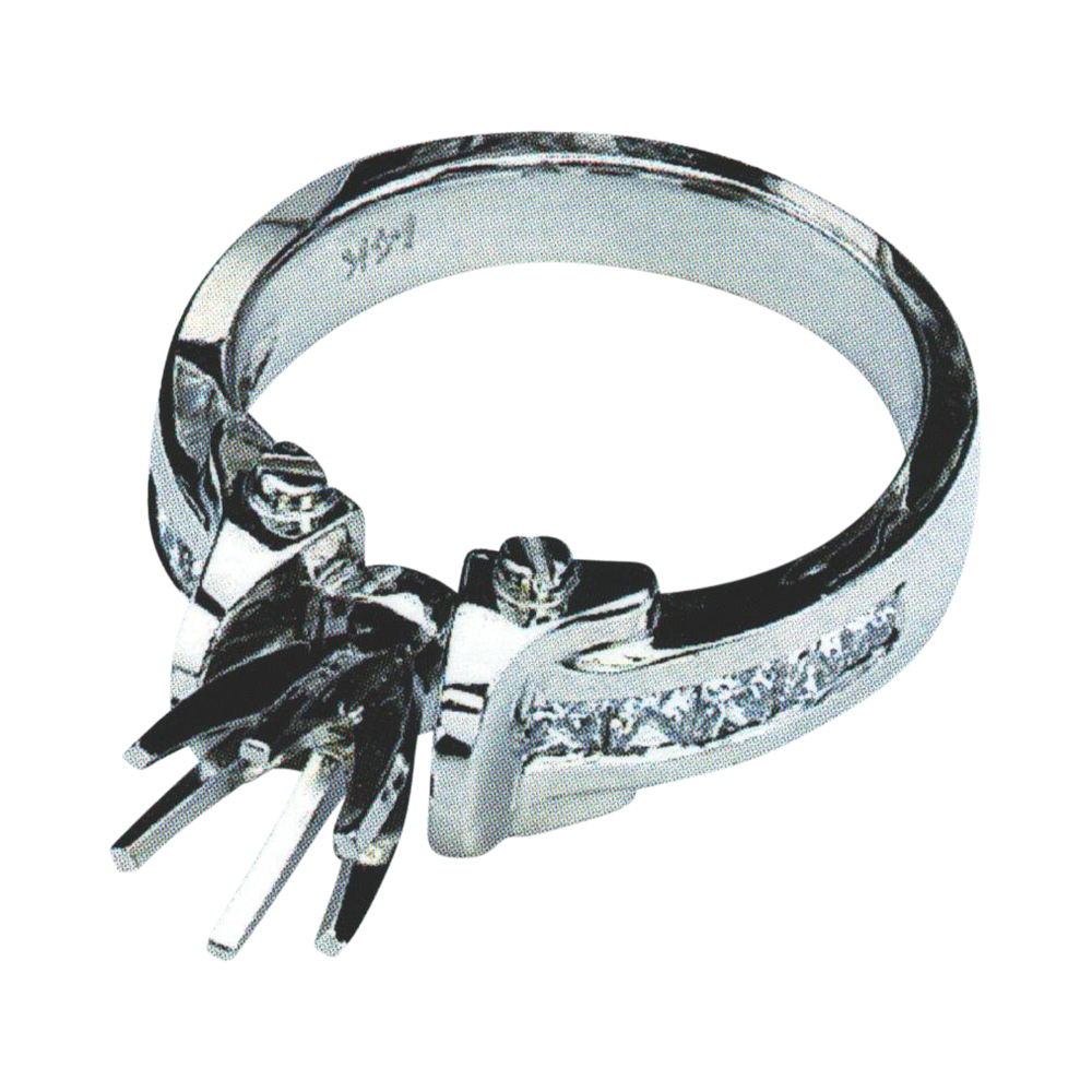Exquisite 0.70 Carat Princess-Cut Diamond Engagement Ring in 14k, 18k, and Platinum