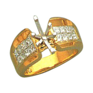 Radiant Splendor 1.12 Carat Princess-Cut Diamond Ring in 14k, 18k, and Platinum