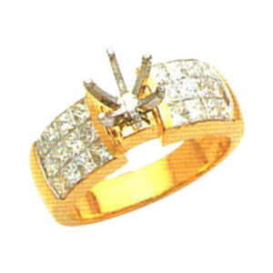 Elegance Unveiled 1.37 Carat Princess-Cut Diamond Ring in 14k, 18k, and Platinum