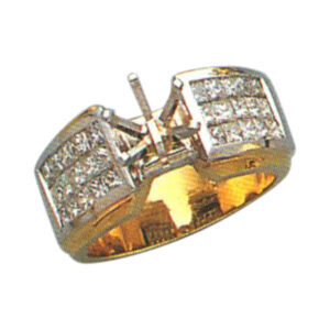 Radiant Elegance: 1.26 Carat Princess-Cut Diamond Ring in 14k, 18k, and Platinum
