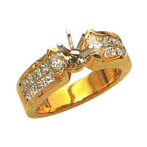 Enchanted Harmony 0.98 Carat Princess-Cut & Marquise Diamond Ring in 14k, 18k, and Platinum