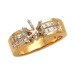 Radiant Allure 0.63 Carat Princess-Cut Diamond Ring in 14k, 18k, and Platinum