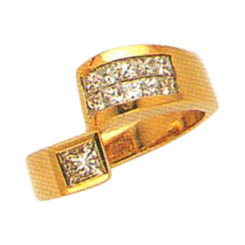 Elegant Simplicity 0.59 Carat Princess-Cut Diamond Ring in 14k, 18k, and Platinum