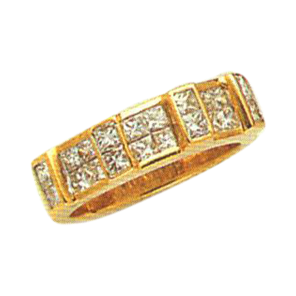Princess-Cut 1.18 Carat Diamond Band- Available in 14k, 18k, and Platinum