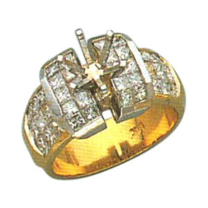 Princess-Cut 1.78 Carat Diamond Ring - Available in 14k, 18k, and Platinum