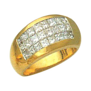 Princess-Cut 1.81 Carat Diamond Ring - Available in 14k, 18k, and Platinum