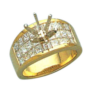 Princess-Cut 2.84 Carat Diamond Ring - Available in 14k, 18k, and Platinum