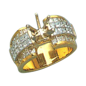 Princess-Cut 1.74 Carat Diamond Ring - Available in 14k, 18k, and Platinum