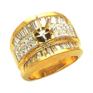 Princess-Cut 1.16 Carat Diamond Ring with Baguette Accents - Available in 14k, 18k, and Platinum