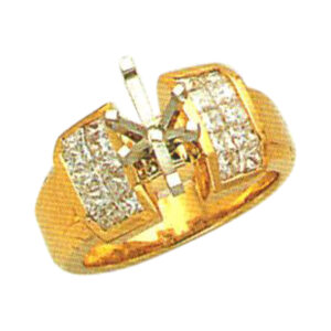 Princess-Cut 0.93 Carat Diamond Ring - Available in 14k, 18k, and Platinum