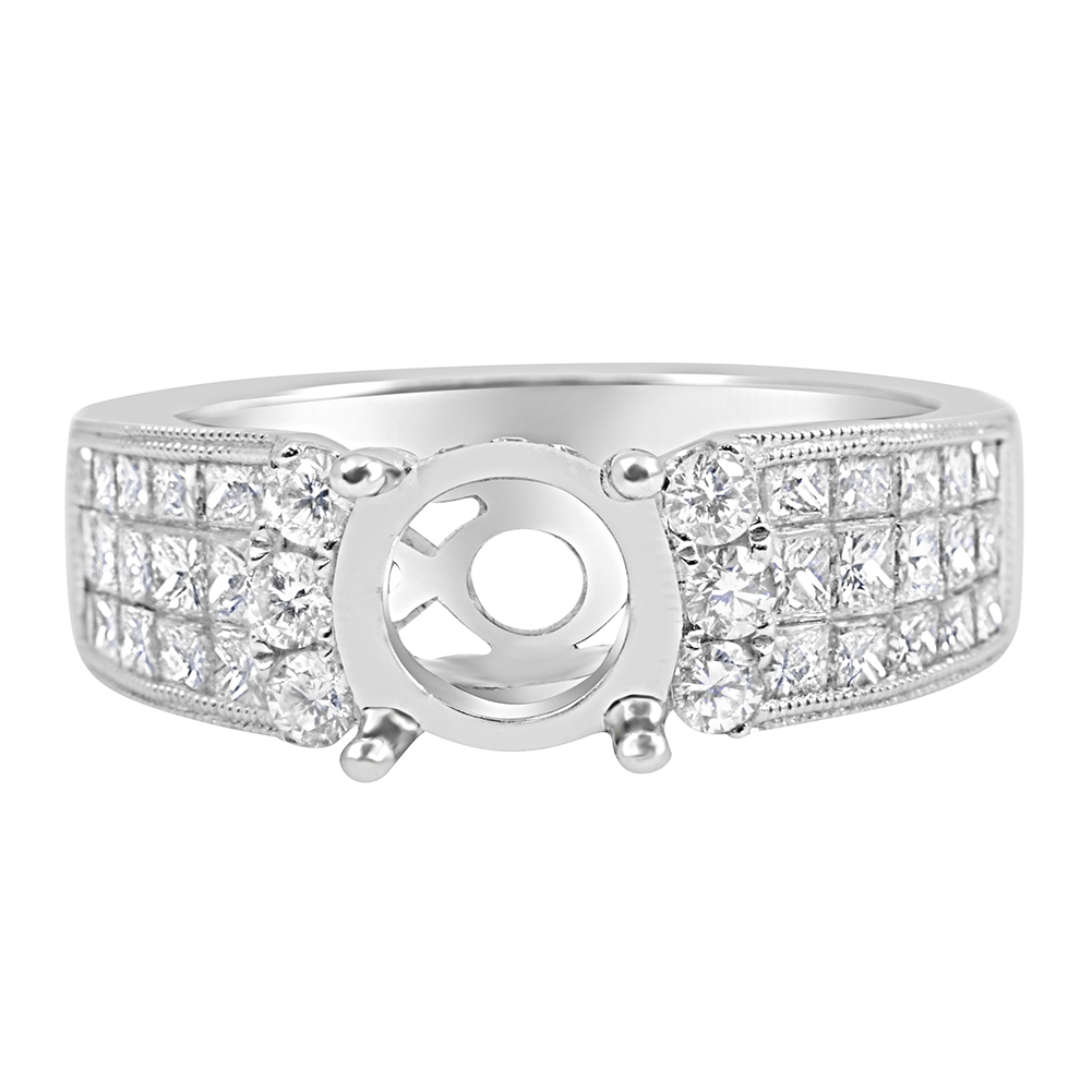 Shoreh 18 Karat White Gold Diamond Engagement Ring (1.16 ctw)