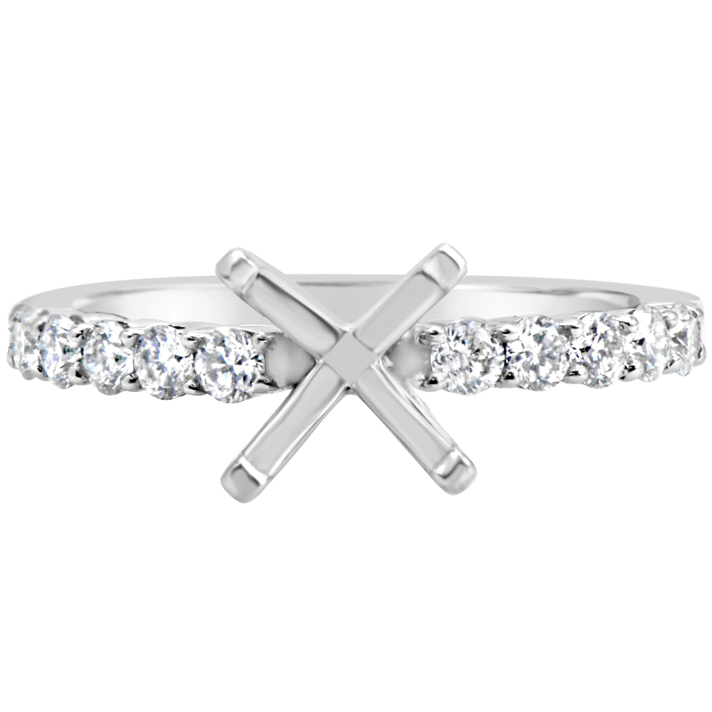 Sara 18 Karat White Gold Diamond Engagement Ring (0.35 ctw)