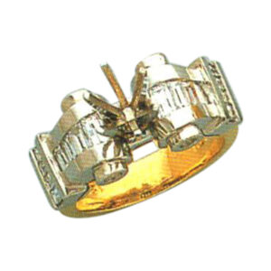 Baguette-Cut 0.98 Carat Diamond Ring - Available in 14k, 18k, and Platinum