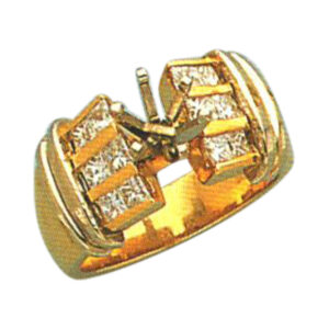 Princess-Cut 0.84 Carat Diamond Ring - Available in 14k, 18k, and Platinum