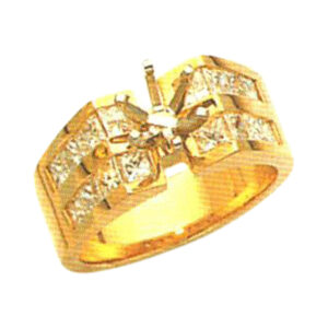 Princess-Cut 1.48 Carat Diamond Ring - Available in 14k, 18k, and Platinum