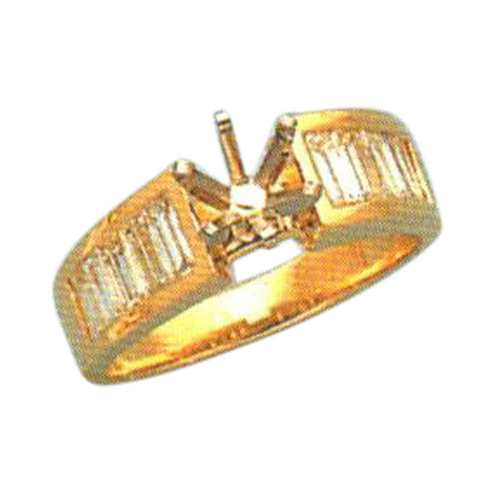 Baguette-Cut 0.60 Carats Ring - Available in 14k, 18k, and Platinum