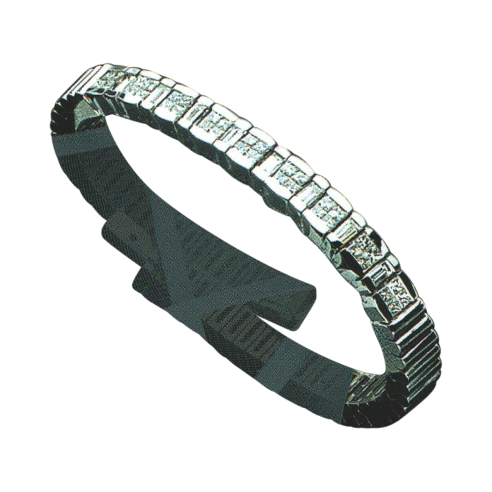 Radiant Baguette and Princess-cut Diamond Bracelet With 0.76 and 1.44 Carats in 14k, 18k, or Platinum