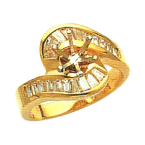 Baguette-Cut 0.63 Carats Ring - Available in 14k, 18k, and Platinum