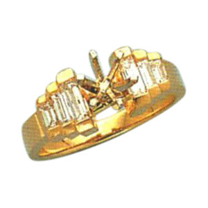 Baguette-Cut 0.65 Carats Ring - Available in 14k, 18k, and Platinum