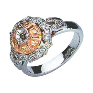 Eternal Beauty Timeless Rose Gold Ring with 38 Dazzling Rounds