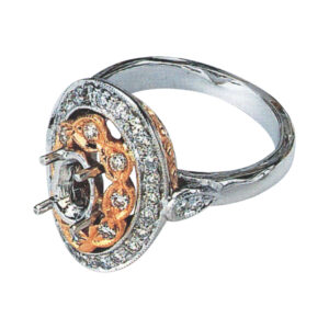 Classic Diamond Ring 36 Round Diamonds totaling 0.74 Carats in 14k, 18k, 2T, and Platinum