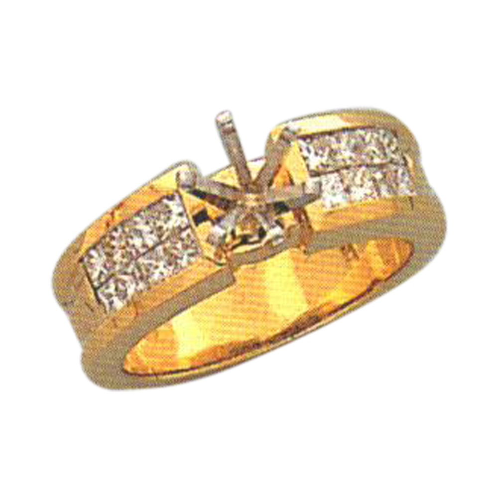 Exquisite 0.72 Carat Princess-Cut Diamond Ring, Available in 14k, 18k, and Platinum