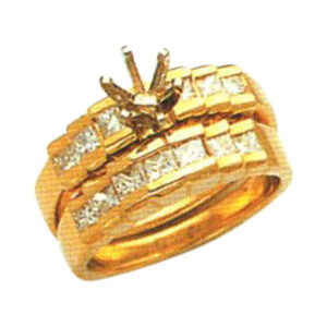 Princess-Cut 0.96 Carat Diamond Ring - Available in 14k, 18k, and Platinum