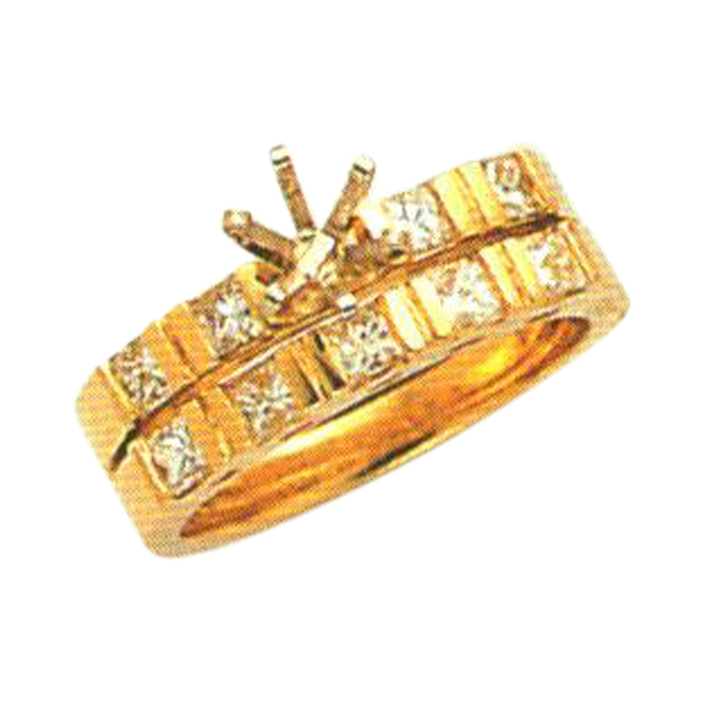 Princess-Cut Diamond Ring - 0.60 Carats - Available in 14k, 18k, and Platinum