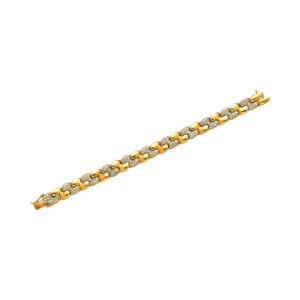 Exquisite Round-Cut Diamond Bracelet - Adorn Your Wrist with 3.20 Carats of Brilliance in 14k, 18k, or Platinum