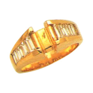 Radiant Elegance 1.55 carat Baguette Diamond Ring in 14k, 18k, or Platinum