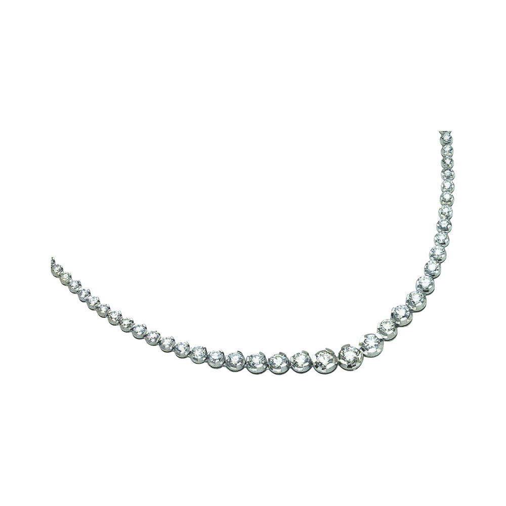 Elegant Diamond Bracelet & Necklace Set 115 Rounds, 10.82 Carats in 14k, 18k, and Platinum