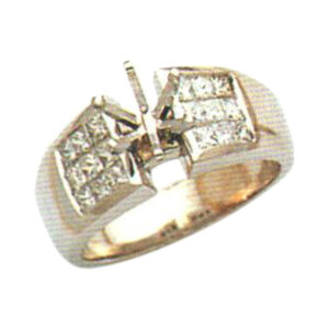 Majestic Brilliance 0.84 Carat Princess-Cut Diamond Ring in 14k, 18k, or Platinum