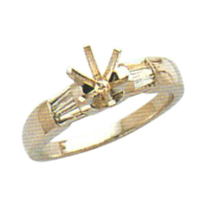 Elegance Redefined 0.23 Carat Baguette Diamond Ring in 14k, 18k, or Platinum