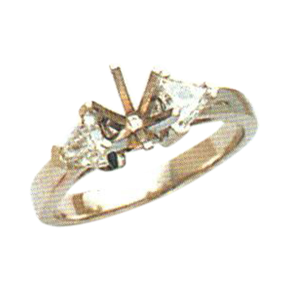 Elegance Redefined 0.56 Carat Trilliant-Cut Diamond Ring in 14k, 18k, or Platinum