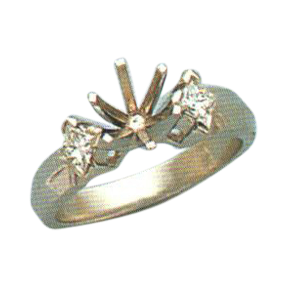 Elegance Redefined 0.34 Carat Princess-Cut Diamond Ring in 14k, 18k, or Platinum