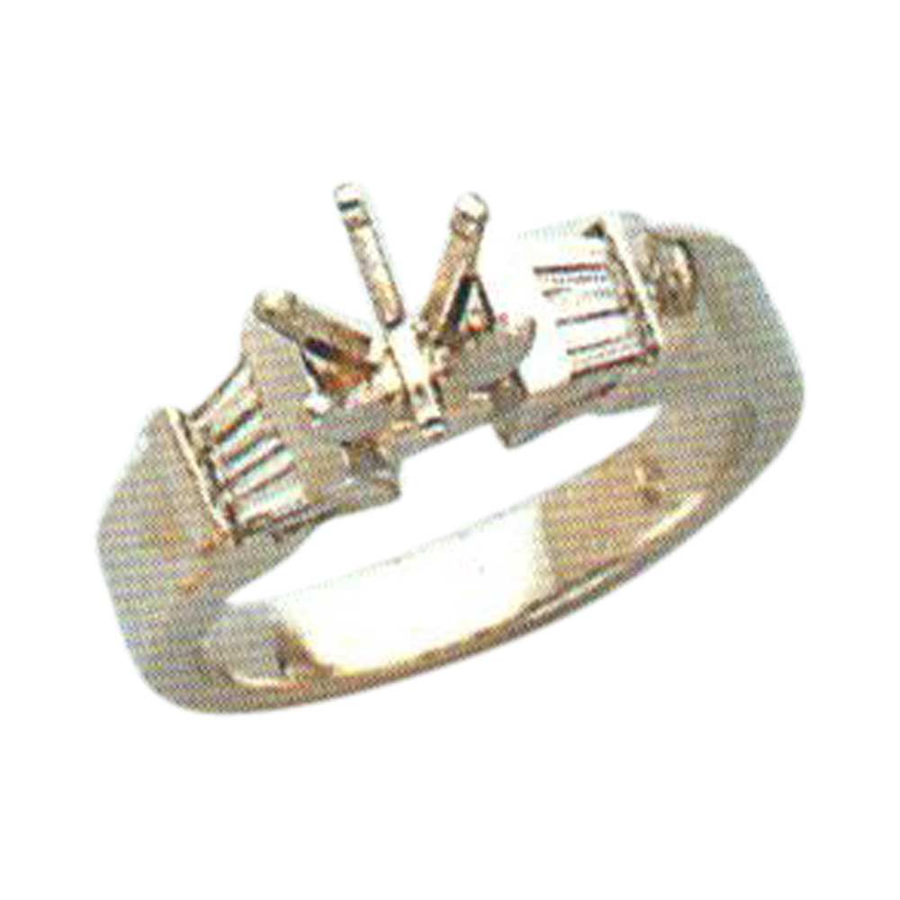Elegance Redefined 0.32 Carat Baguette-Cut Diamond Ring in 14k, 18k, or Platinum