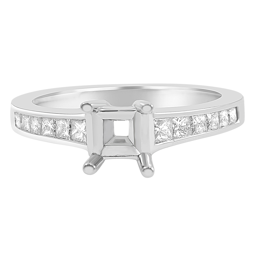 Sonia 14 Karat White Gold Diamond Engagement ring (1/2 ctw)