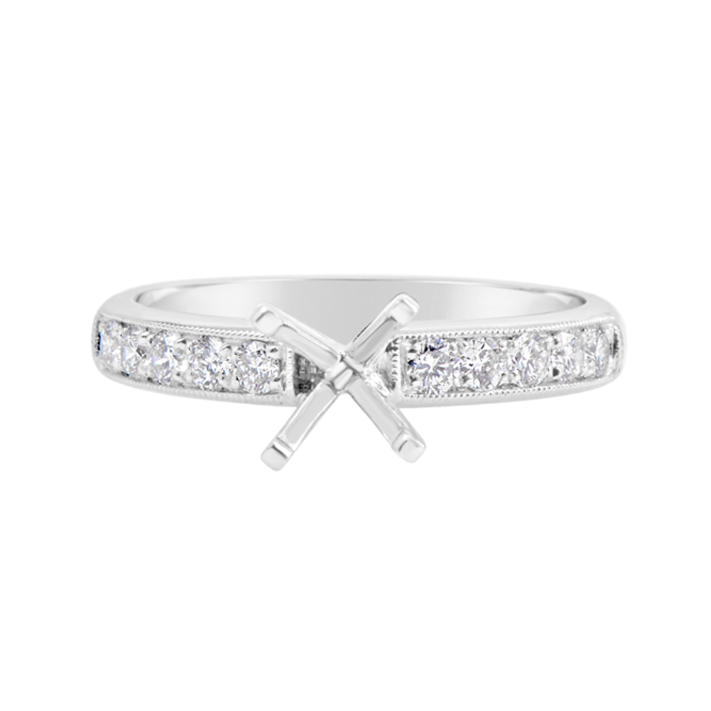 Sharon 18 Karat White Gold Diamond Engagement Ring (0.39 ctw)