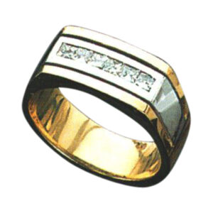 Radiant Princess-cut Diamond Ring - 6 Princess-cut Diamond, 0.50 Carats of Elegance in 14k, 18k, or Platinum