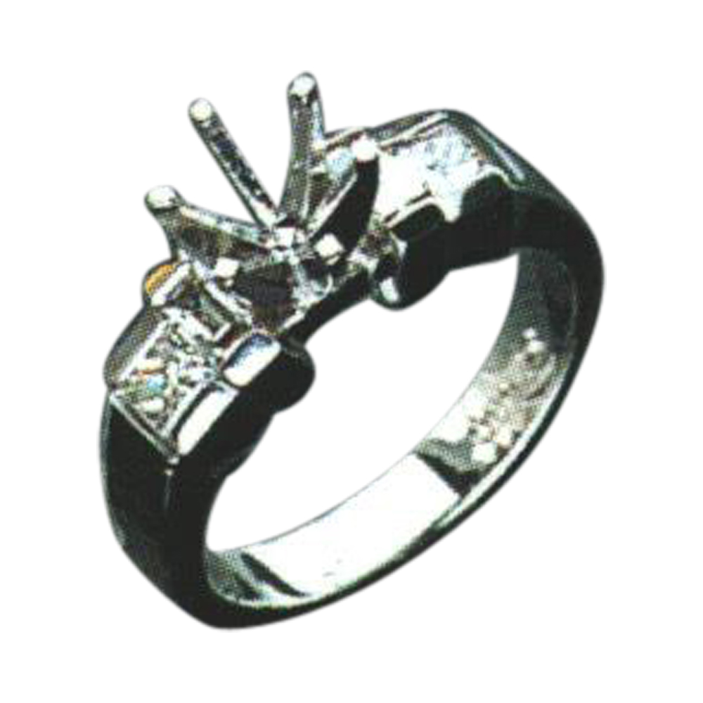 Exquisite Blue and Pink Gemstone Ring - 2B and 2P Gemstones, 0.31 and 0.34 Carats of Elegance Available in 14k, 18k, or Platinum