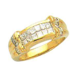 Elegant 0.81 Carat Princess Cut and 0.70 Carat Baguette Cut Diamond Ring - Available in 14k, 18k, and Platinum