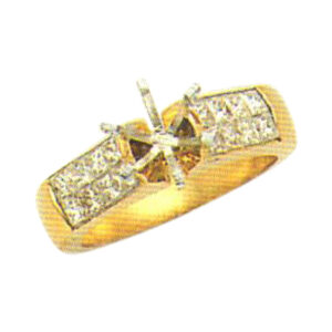 Elegant Diamond Ring with 0.88 Carat and Available in 14k, 18k, and Platinum