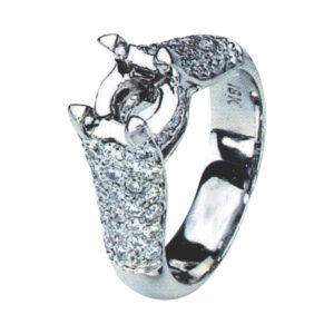 Captivating Round-Cut Engagement Ring with 0.95 Carat Diamonds in 14k, 18k, and Platinum