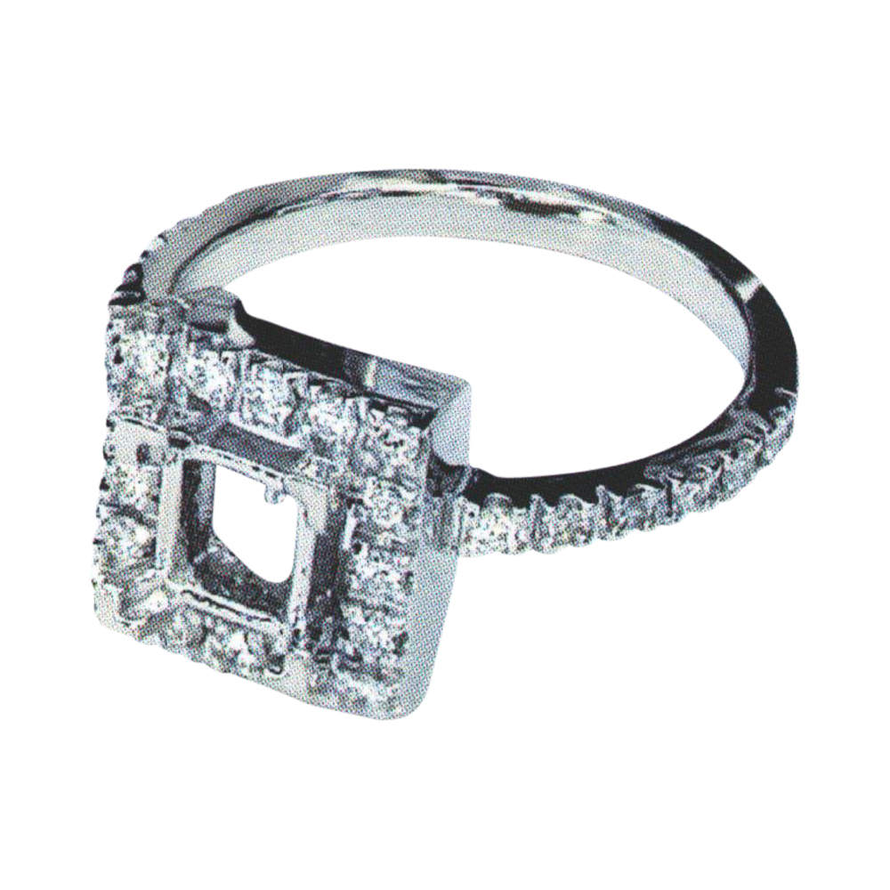 Elegant Round-Cut Engagement Ring with 0.38 Carat Diamonds in 14k, 18k, and Platinum