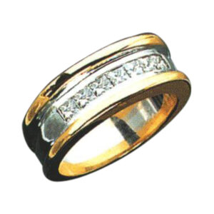 7 Princess-Cut Diamonds, 0.87 Carats - Customize Your Ring in 14k, 18k, or Platinum