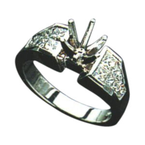 Radiant 14 Princess-Cut Diamond Ring with 0.95 carats Available in 14k, 18k, and Platinum