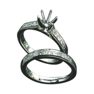 Luxurious Princess-Cut Diamond Ring-19 Diamonds with 0.81 Carats in 14k, 18k, and Platinum