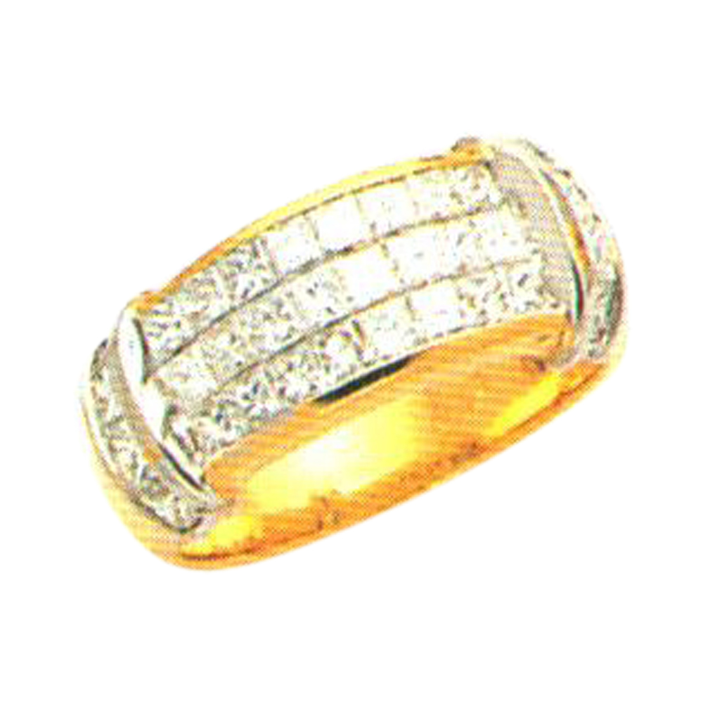Radiant Royalty Princess Cut 1.68 Carat Diamond Ring in 14k, 18k, and Platinum