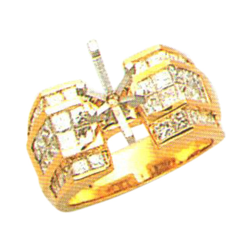 Royal Radiance Princess Cut 1.98 Carat Diamond Ring in 14k, 18k, and Platinum