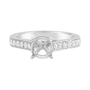 14 Karat White Gold Diamond Engagement Ring (.25 ctw)